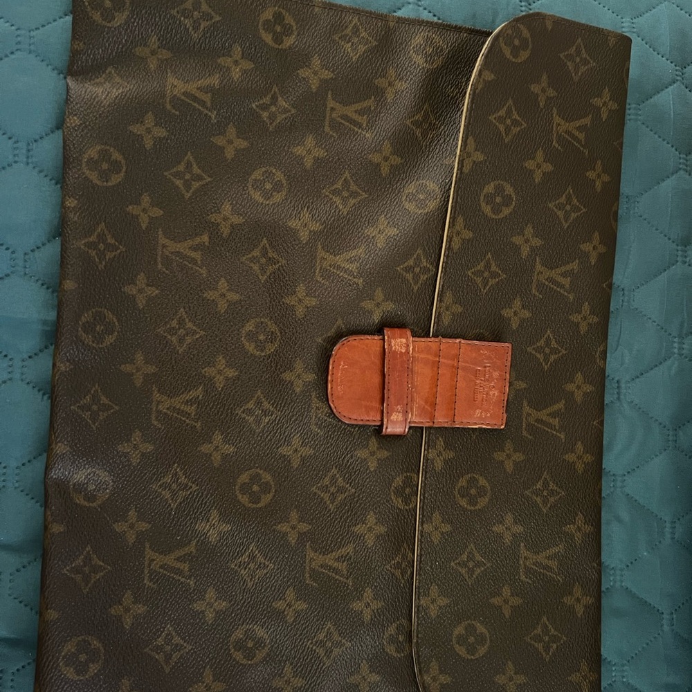 Louis Vuitton Brown Monogram document/laptop Bag